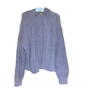 •WILD FABLE•SHEPRA/FUZZY OPEN FRONT HOODED CARDIGAN. SIZE MEDIUM (EUC-worn once)